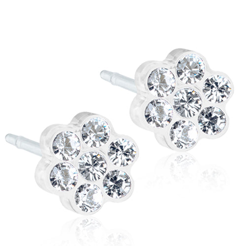 Blomdahl Daisy Crystal Medical Plastic 5mm - korvakorut